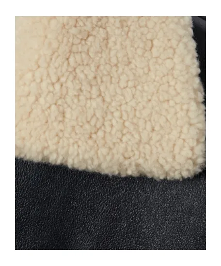Nappa Leather-Trimmed Shearling Jacket