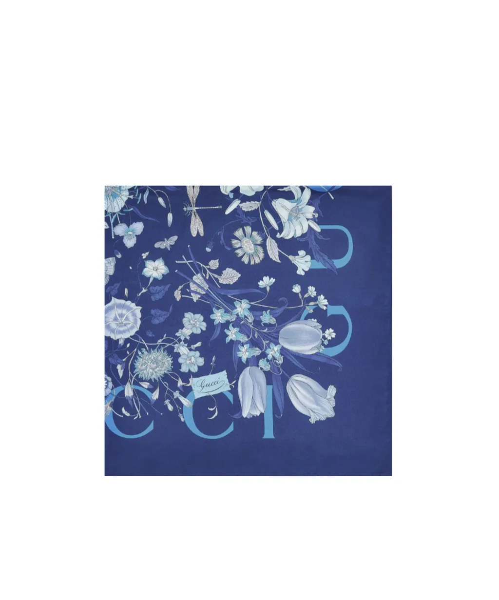 Printed Silk Twill Carré