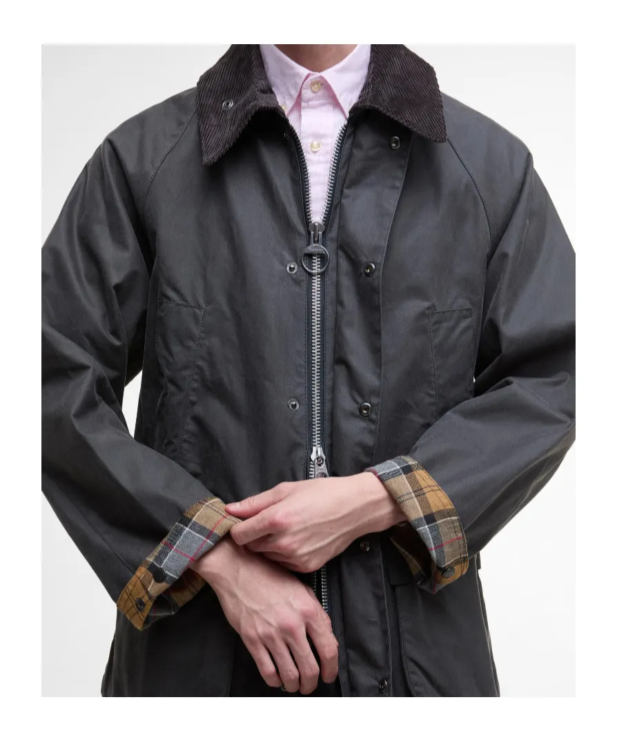 Long-Sleeved Straight-Hem Jacket