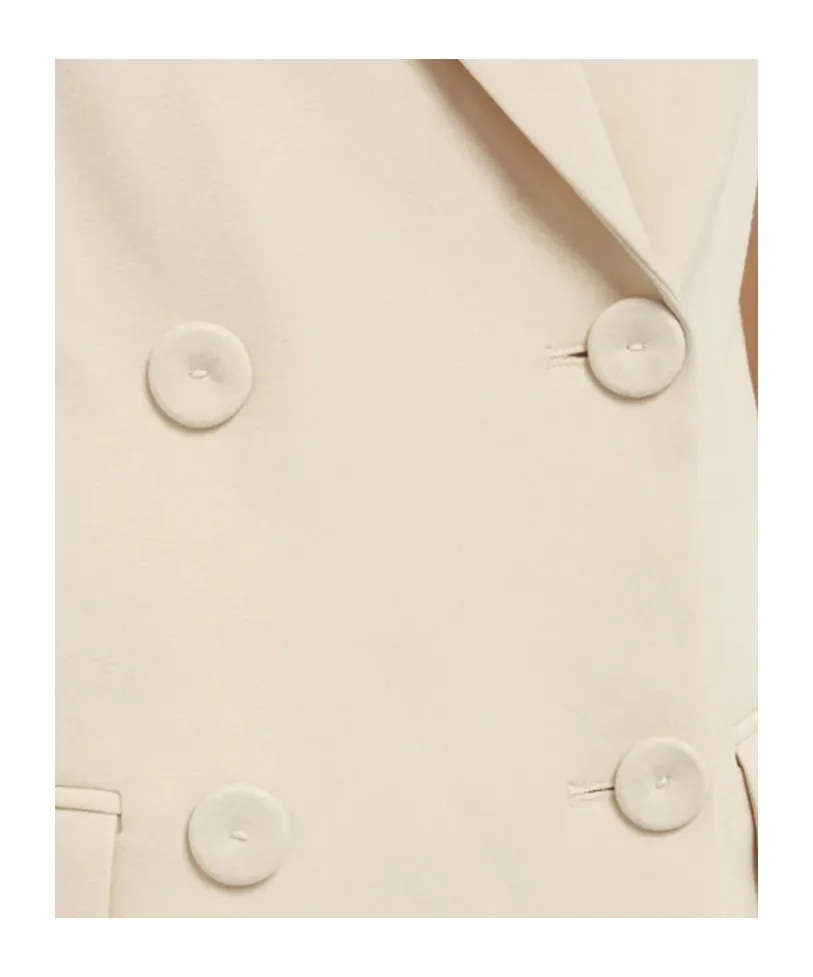 Double-Breasted Long Sleeve Suit Jacket