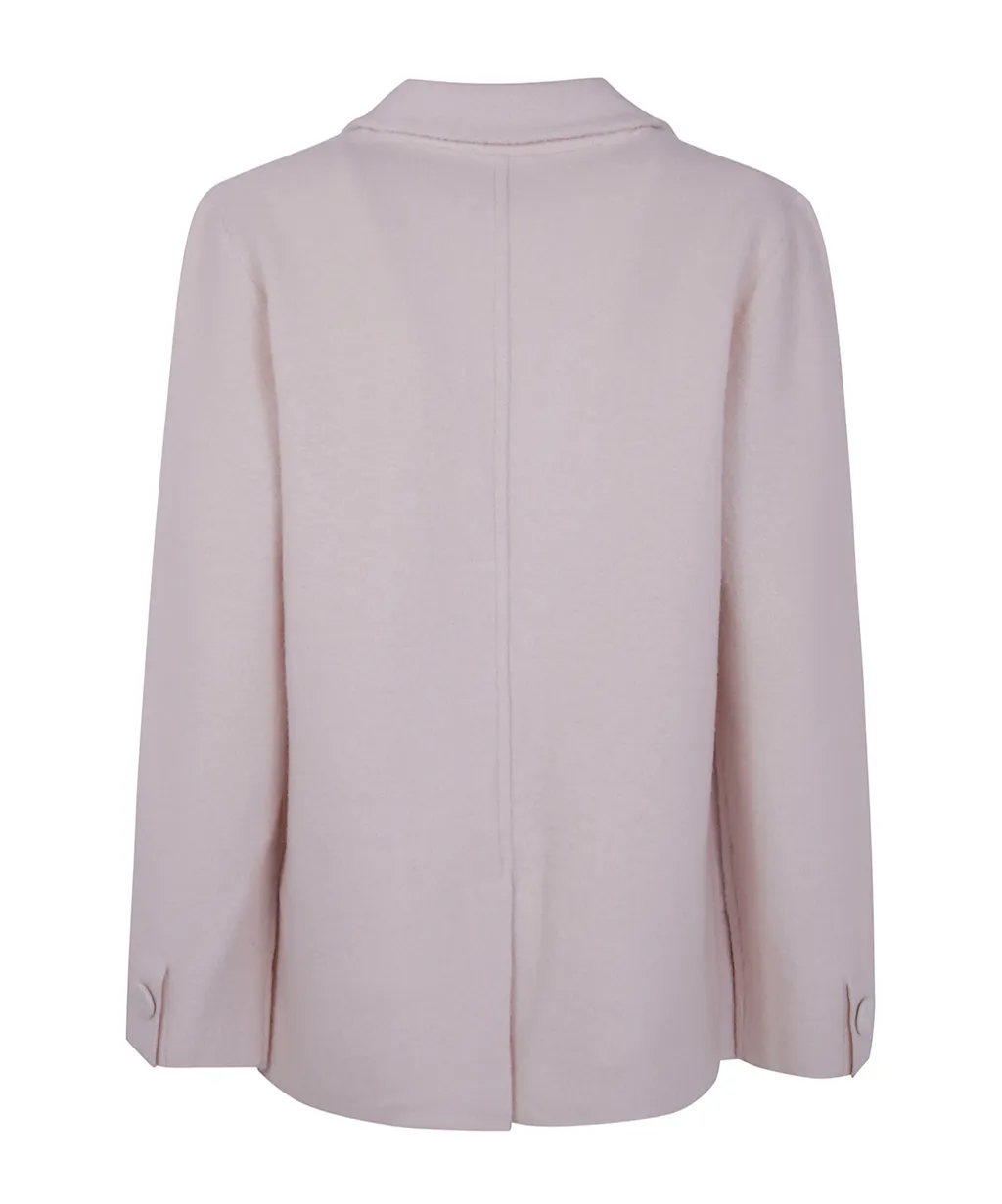 Rose-Embellished Wool Jacket