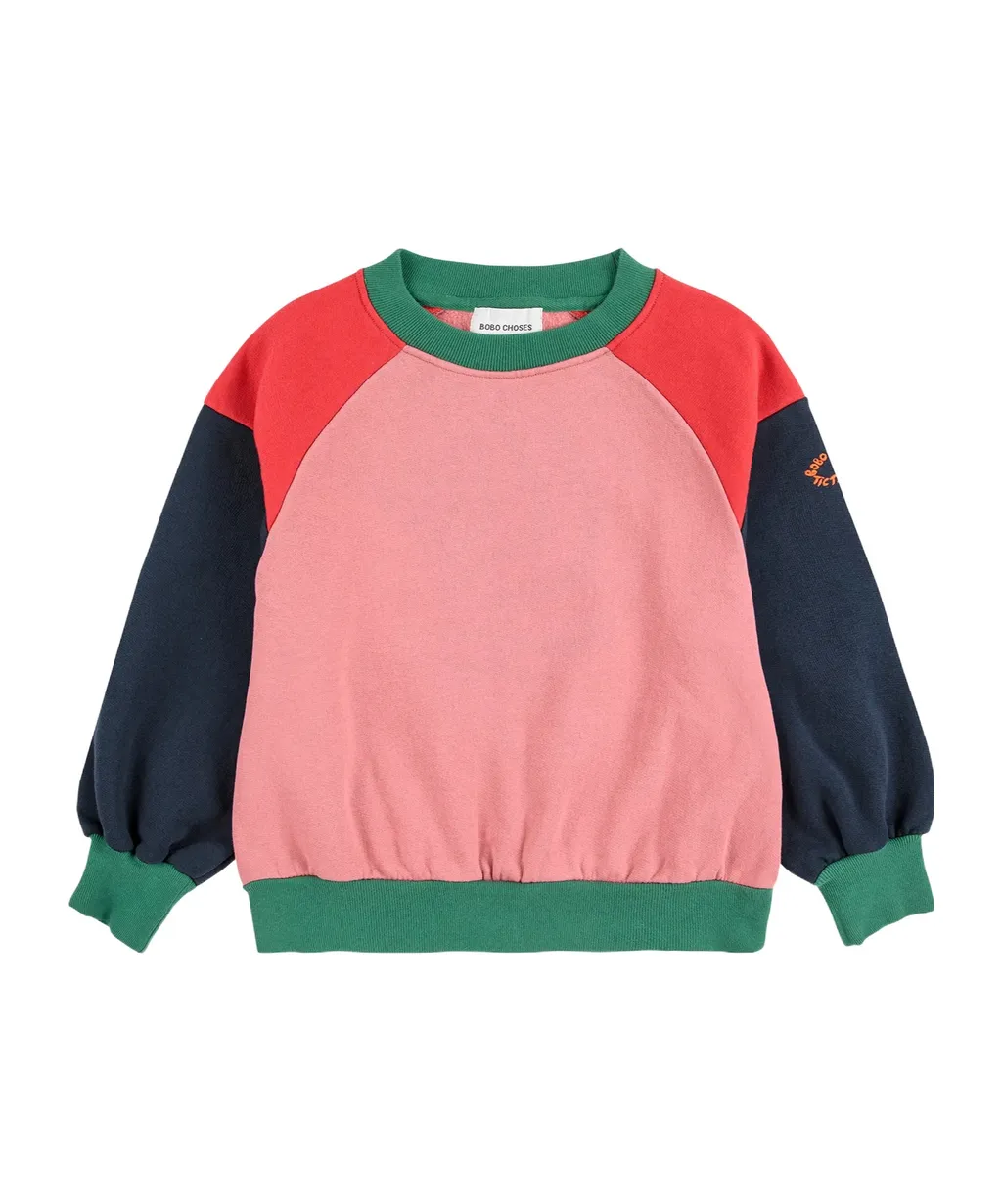 Tic Tac Toe Color Block Sweatshirt
