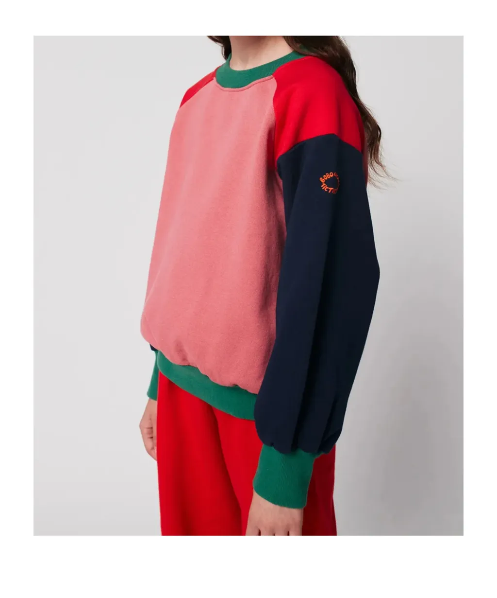 Tic Tac Toe Color Block Sweatshirt