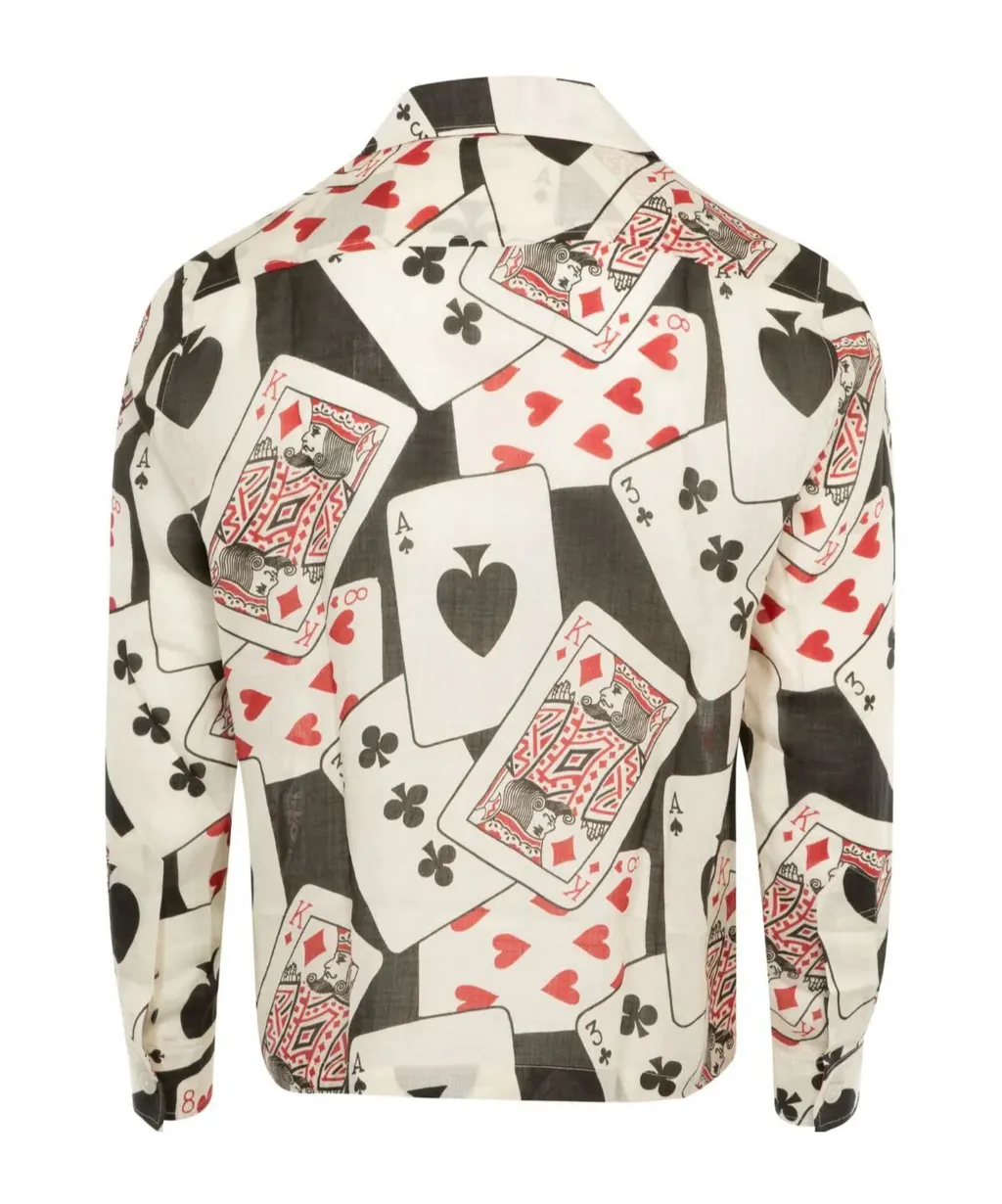 Ace Of Spades-Print Long-Sleeve Shirt