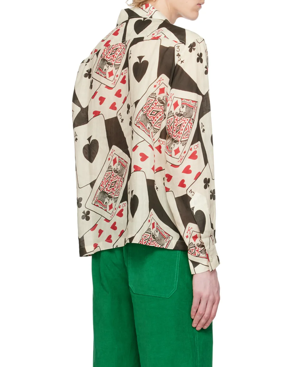 Ace Of Spades-Print Long-Sleeve Shirt
