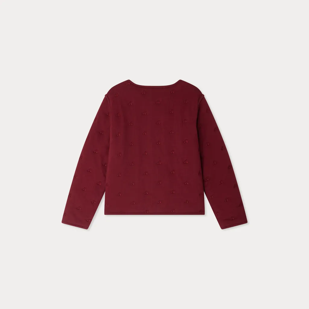 Cherry-Motif Pocket Jacket