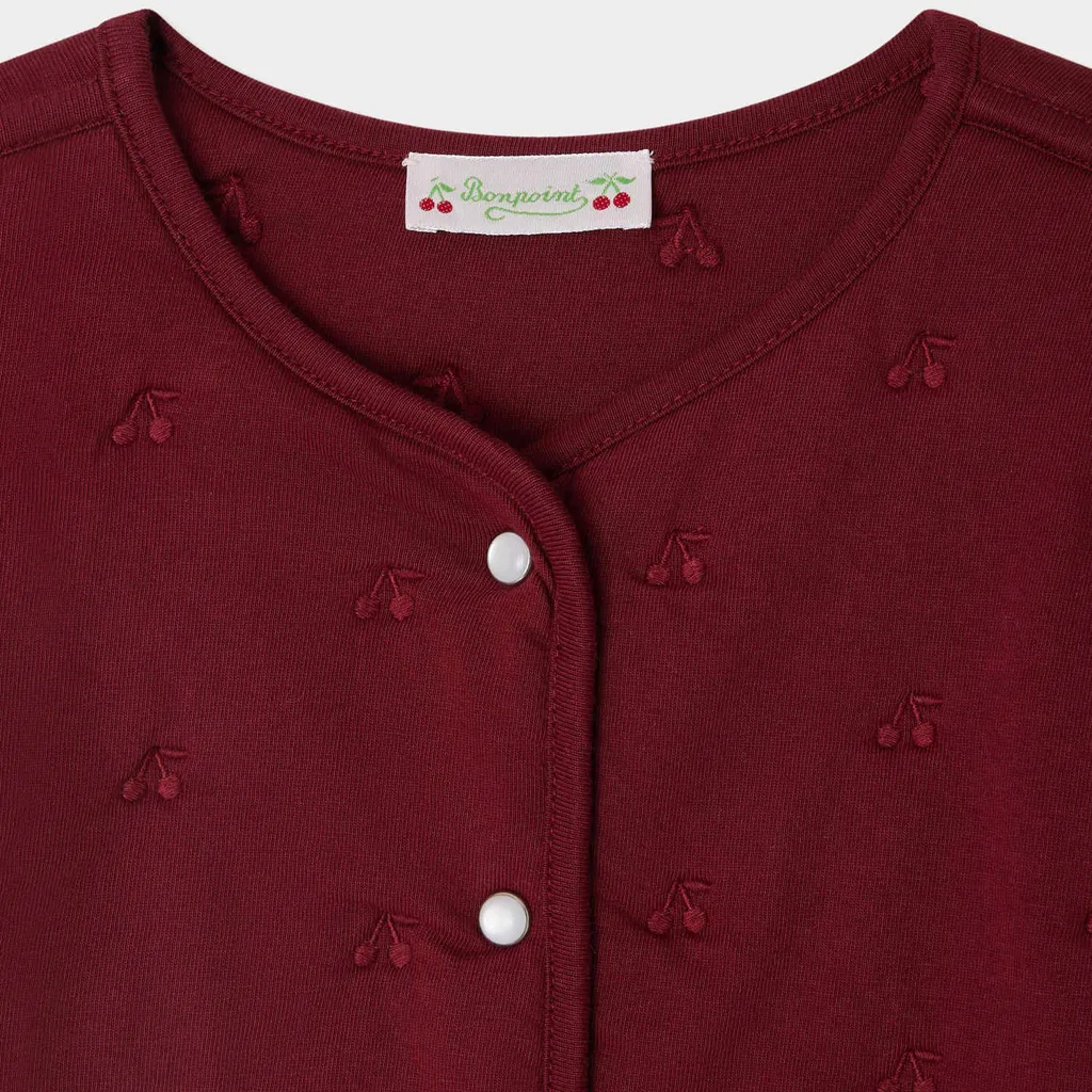 Cherry-Motif Pocket Jacket