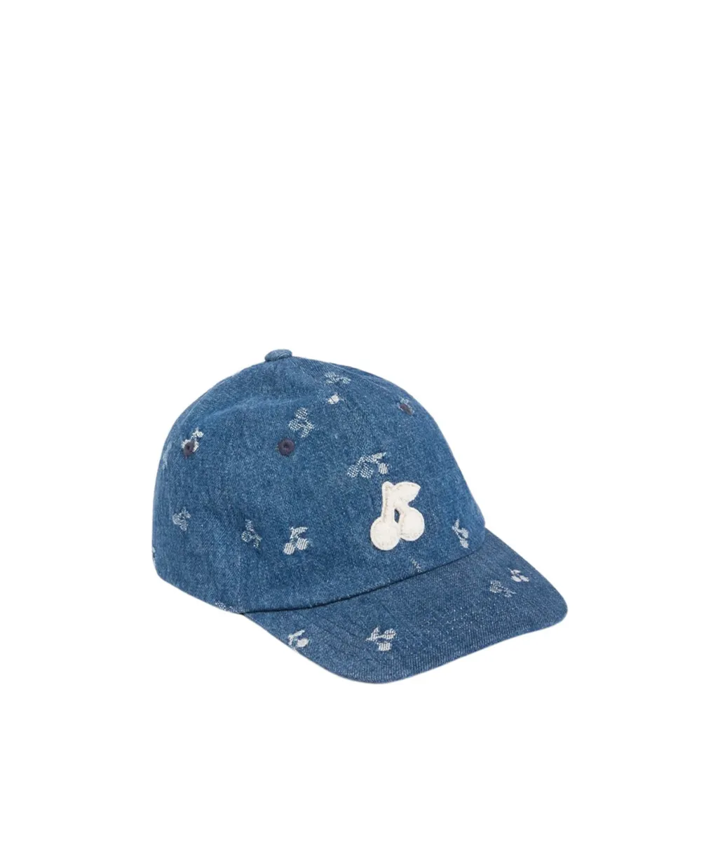 Arnold Cherry Printed Denim Cap