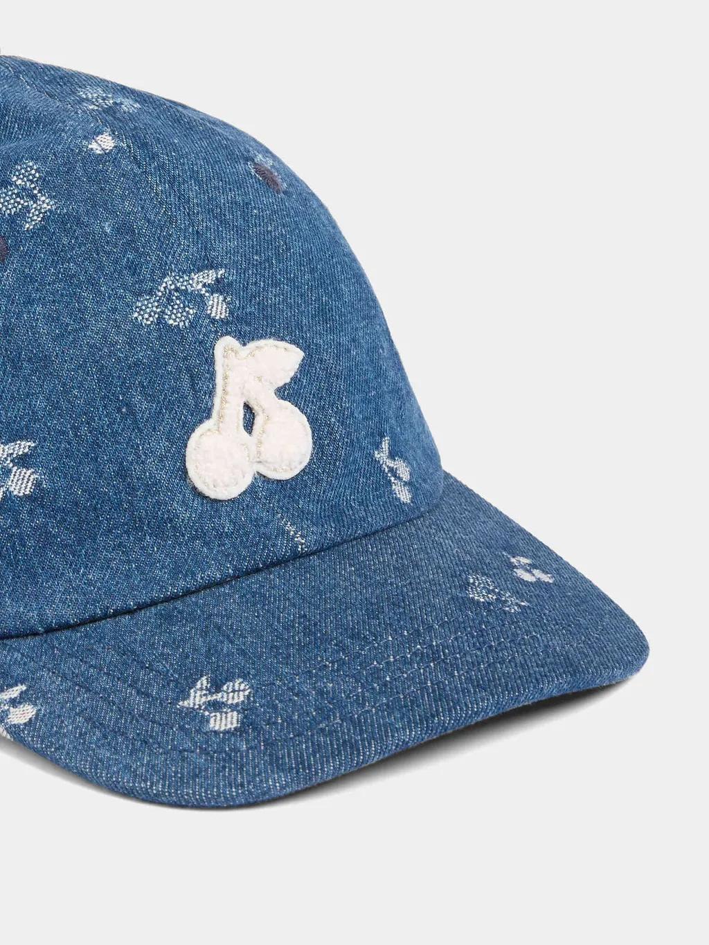 Arnold Cherry Printed Denim Cap