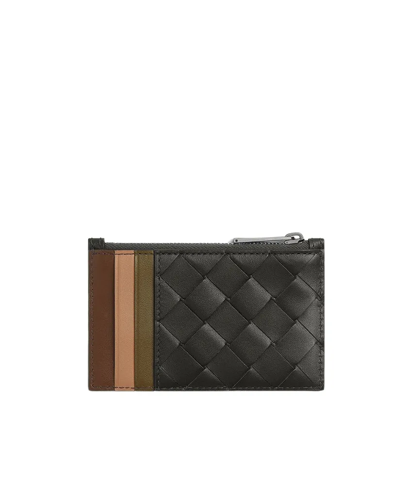 Intrecciato Zipped Card Case