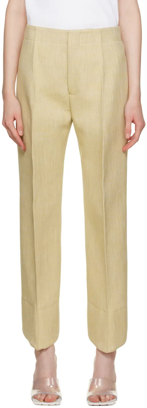 Logo Curved Casual Pants