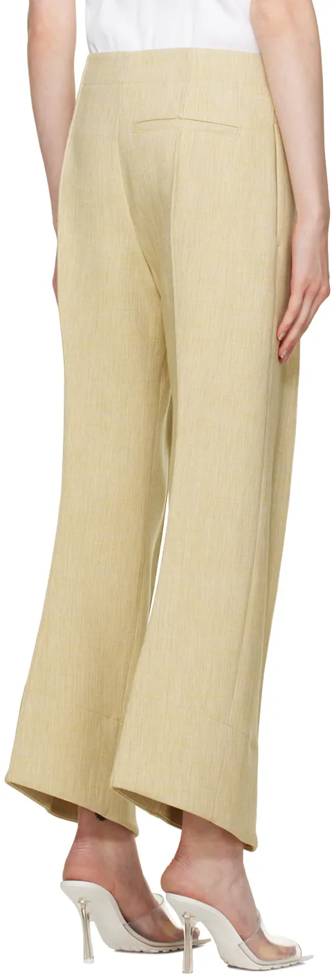 Logo Curved Casual Pants