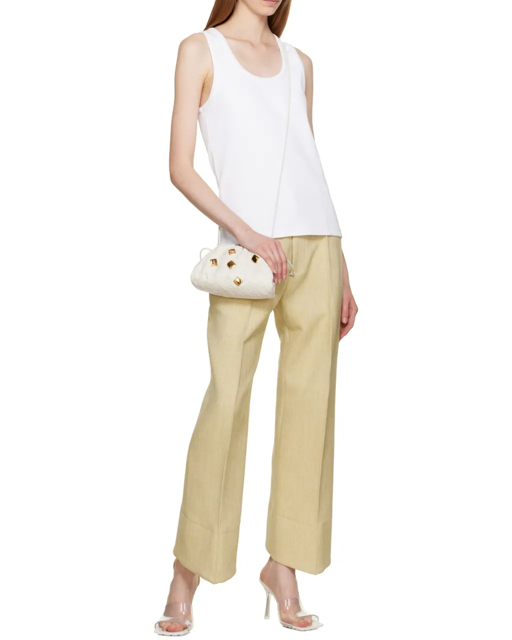 Logo Curved Casual Pants