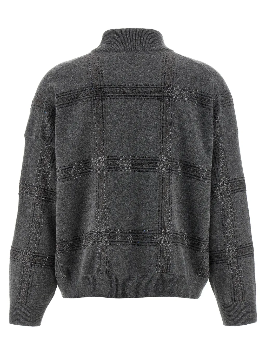 Sequin Embellished Turtle Neck Knitted Jumper