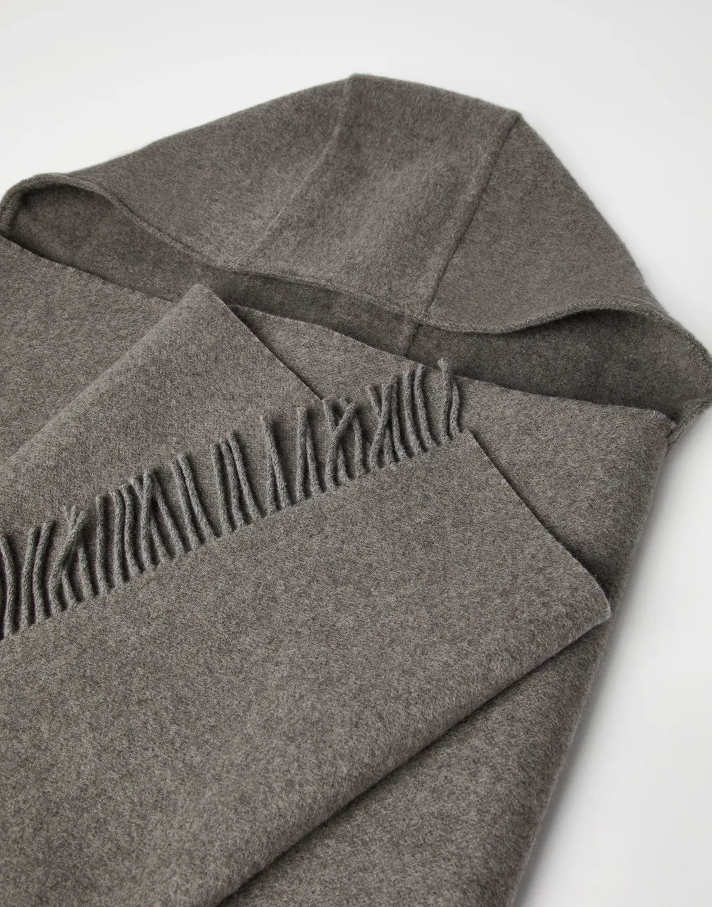 Hooded Fringed Poncho