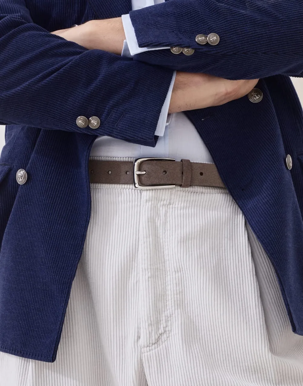 Braided Reversed Leather Belt