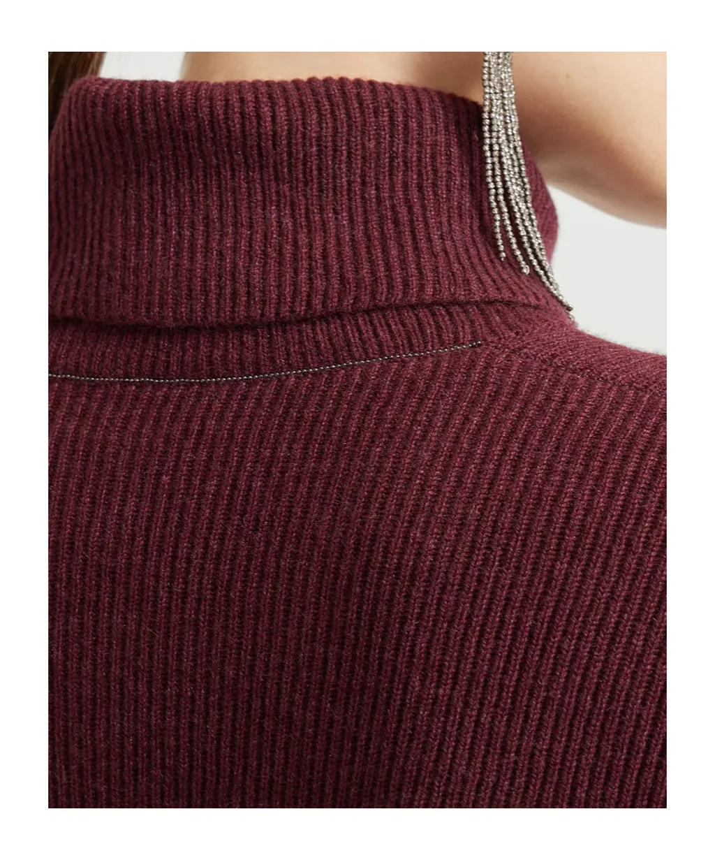 Turtleneck Ribbed-Knit Jumper