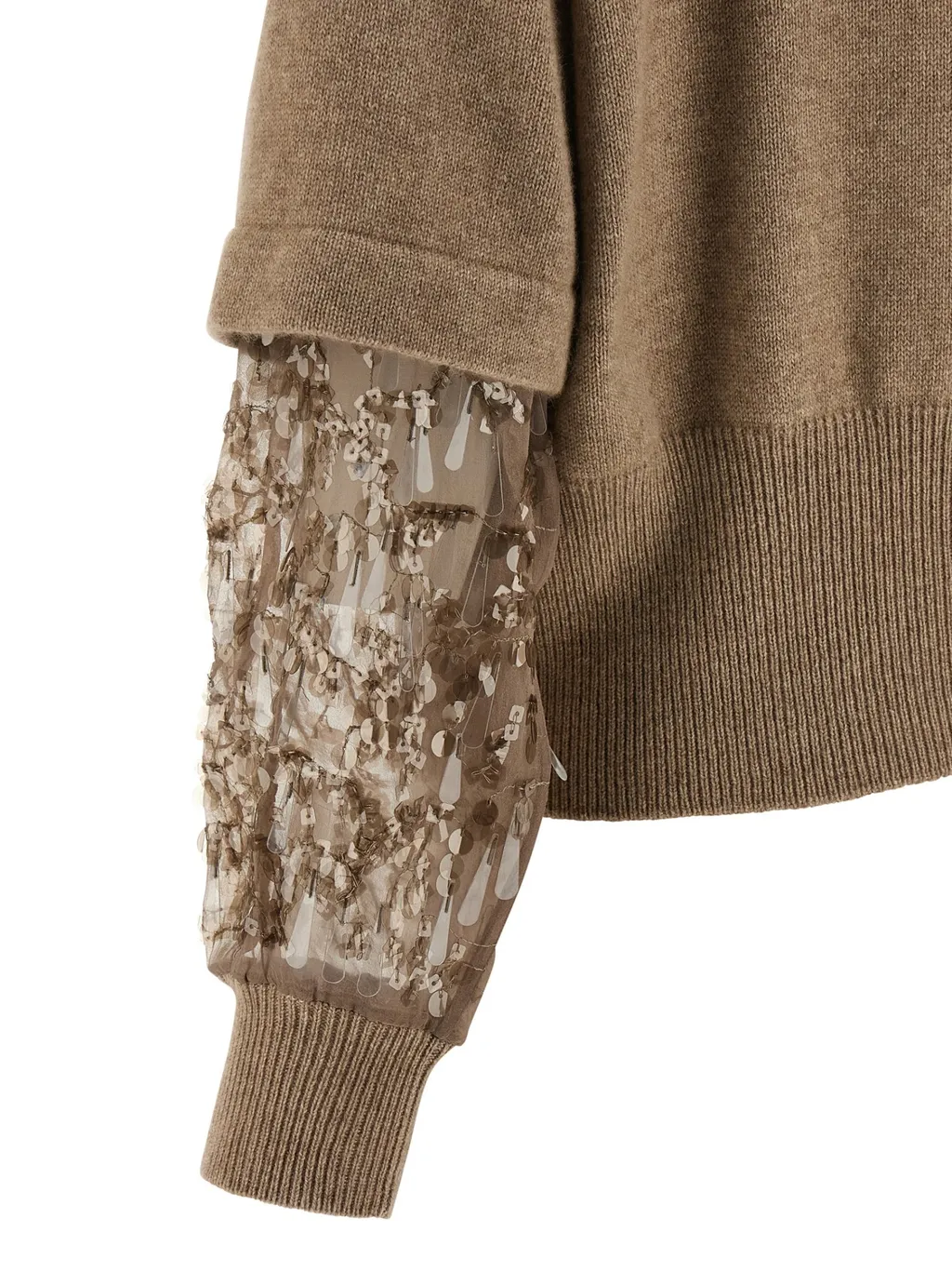 Sequin Embellished Knitted Cardigan