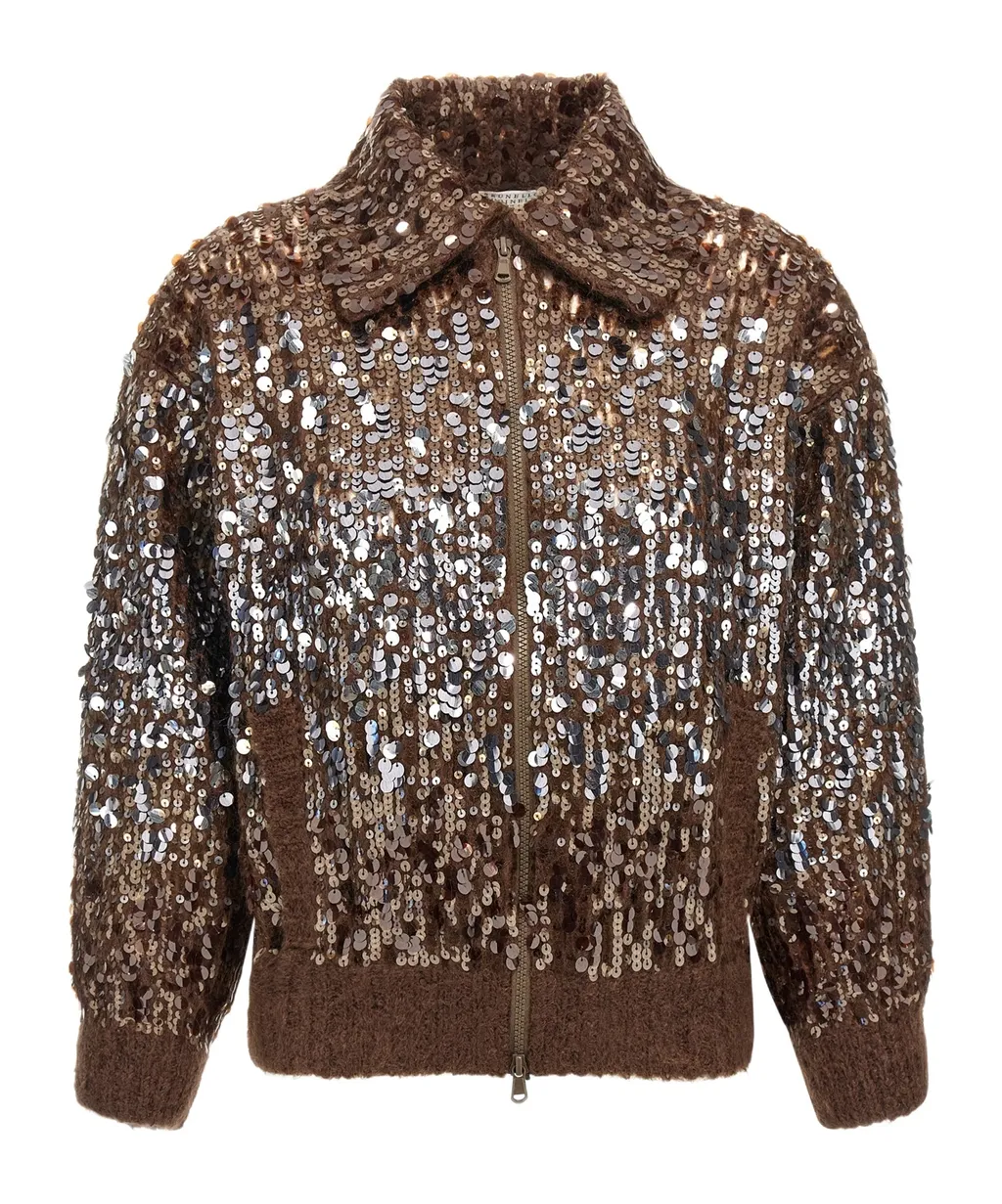 Sequin Embellished Cardigan