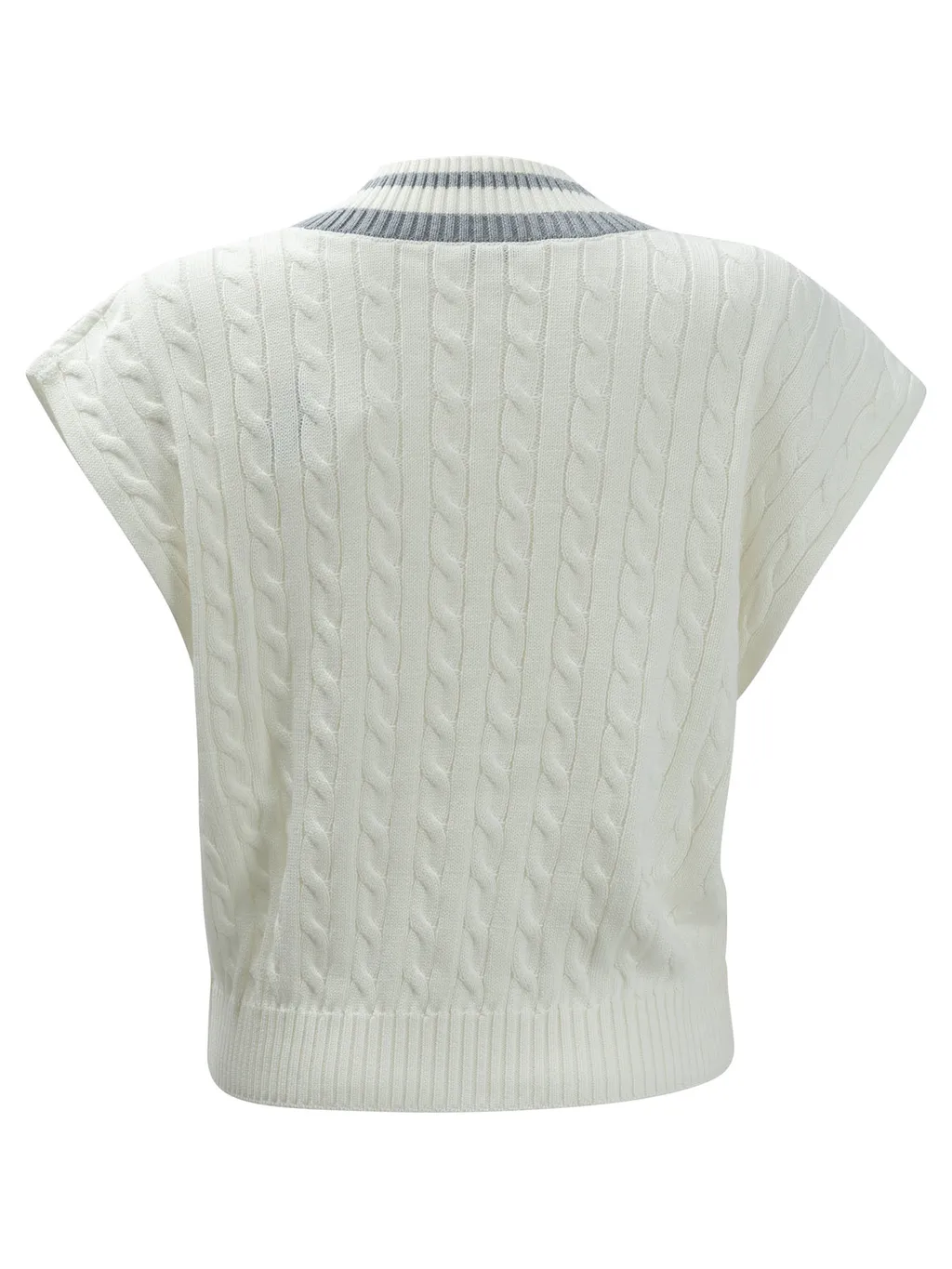 V-Neck Sleeveless Jumper