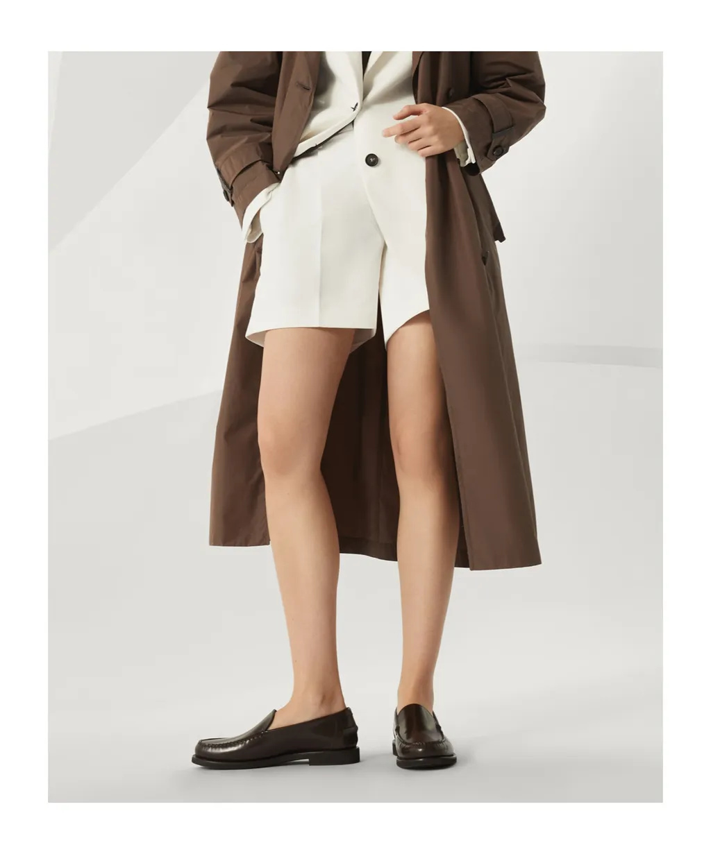 Shiny Detailed Penny Loafers