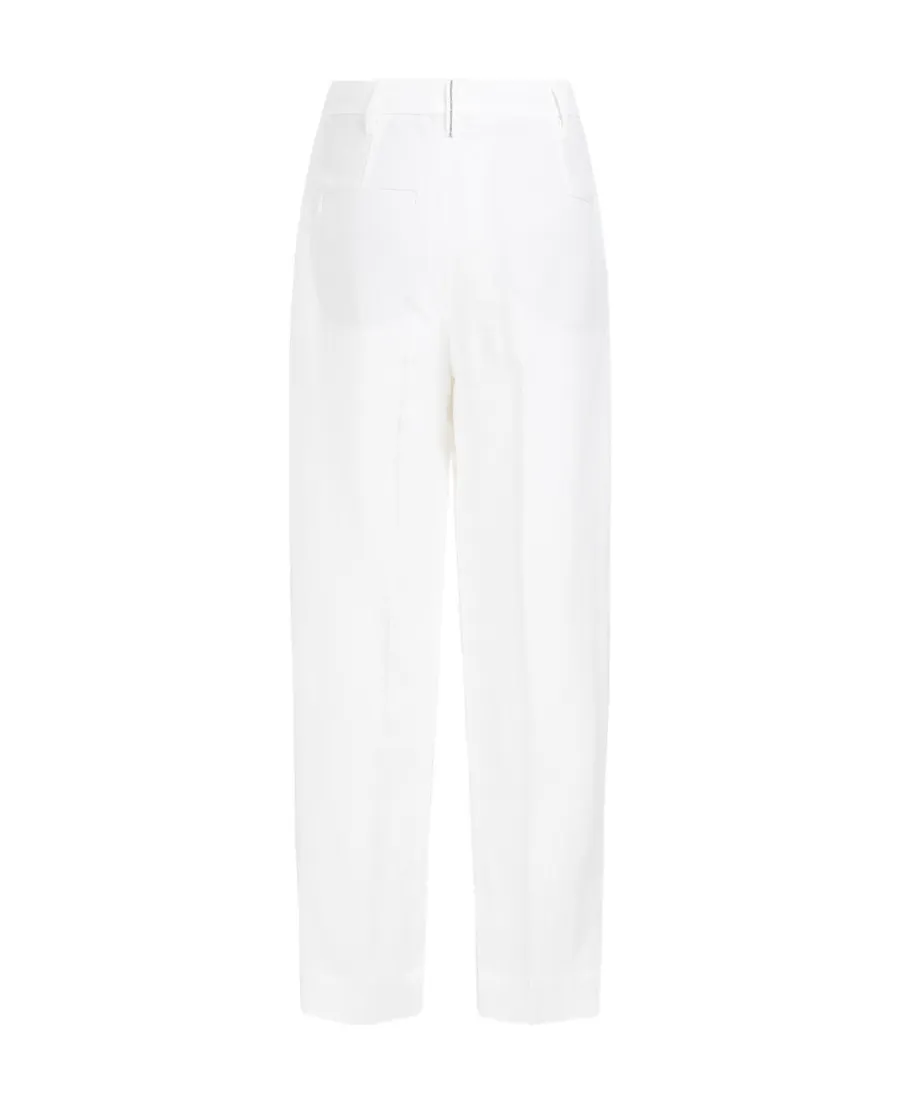 High-Waist Cropped Trousers