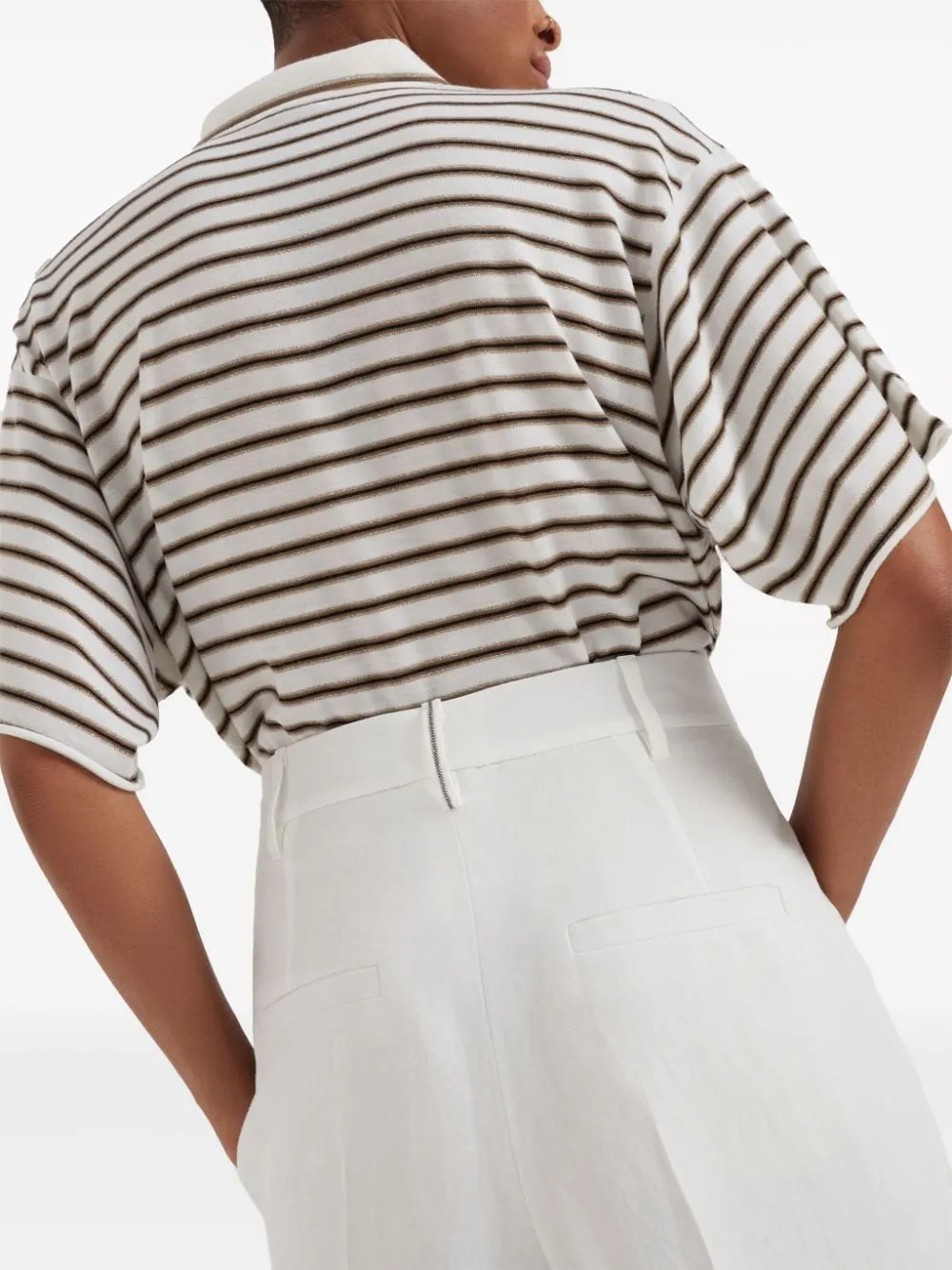 High-Waist Cropped Trousers