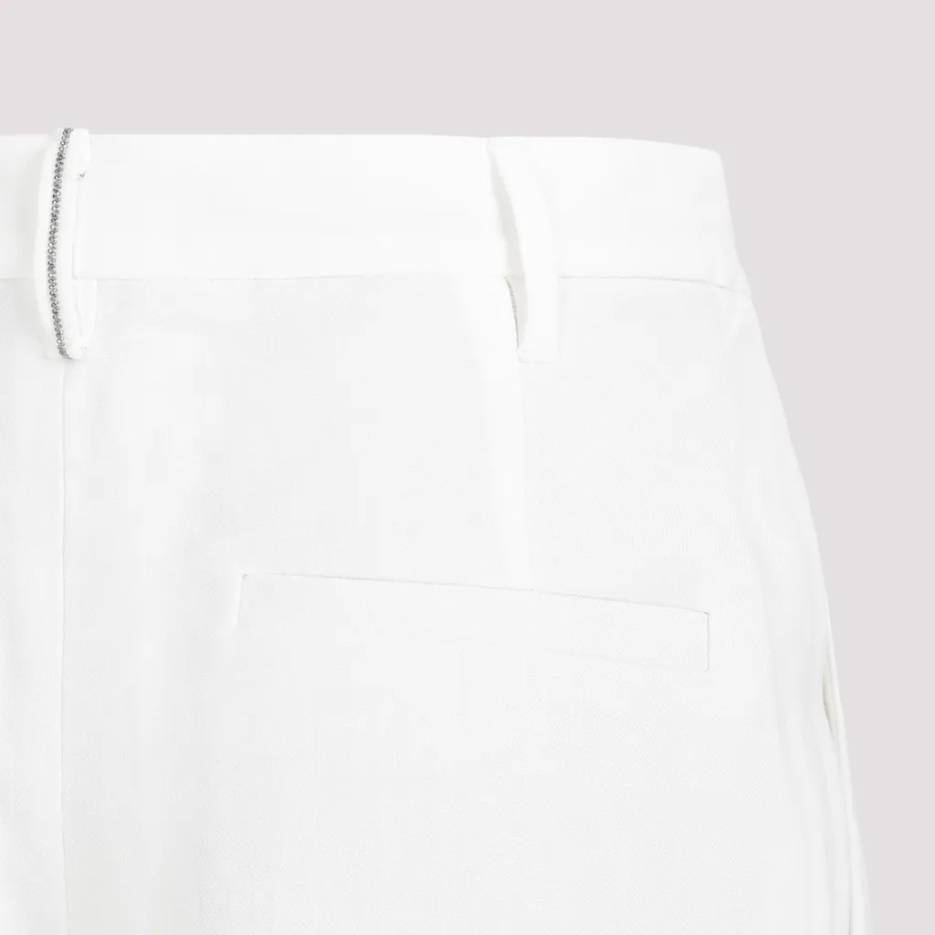 High-Waist Cropped Trousers