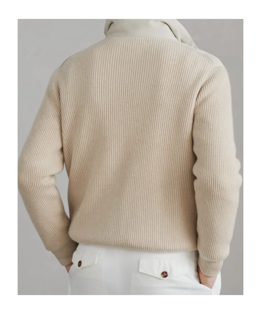 Panelled Zipped Padded Jacket