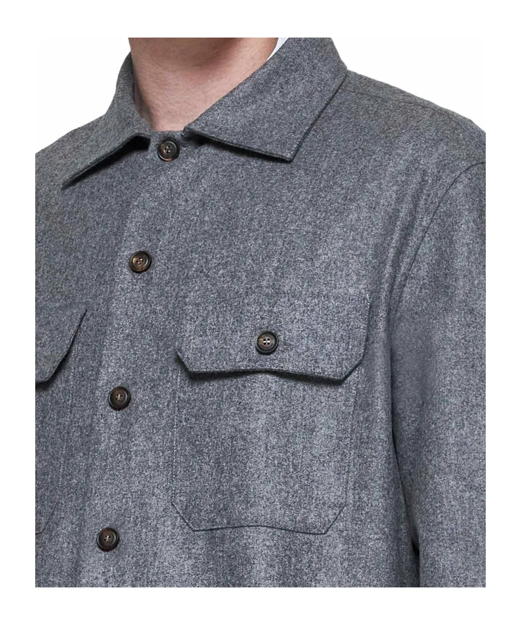 Flap Pocket Long-Sleeved Shirt