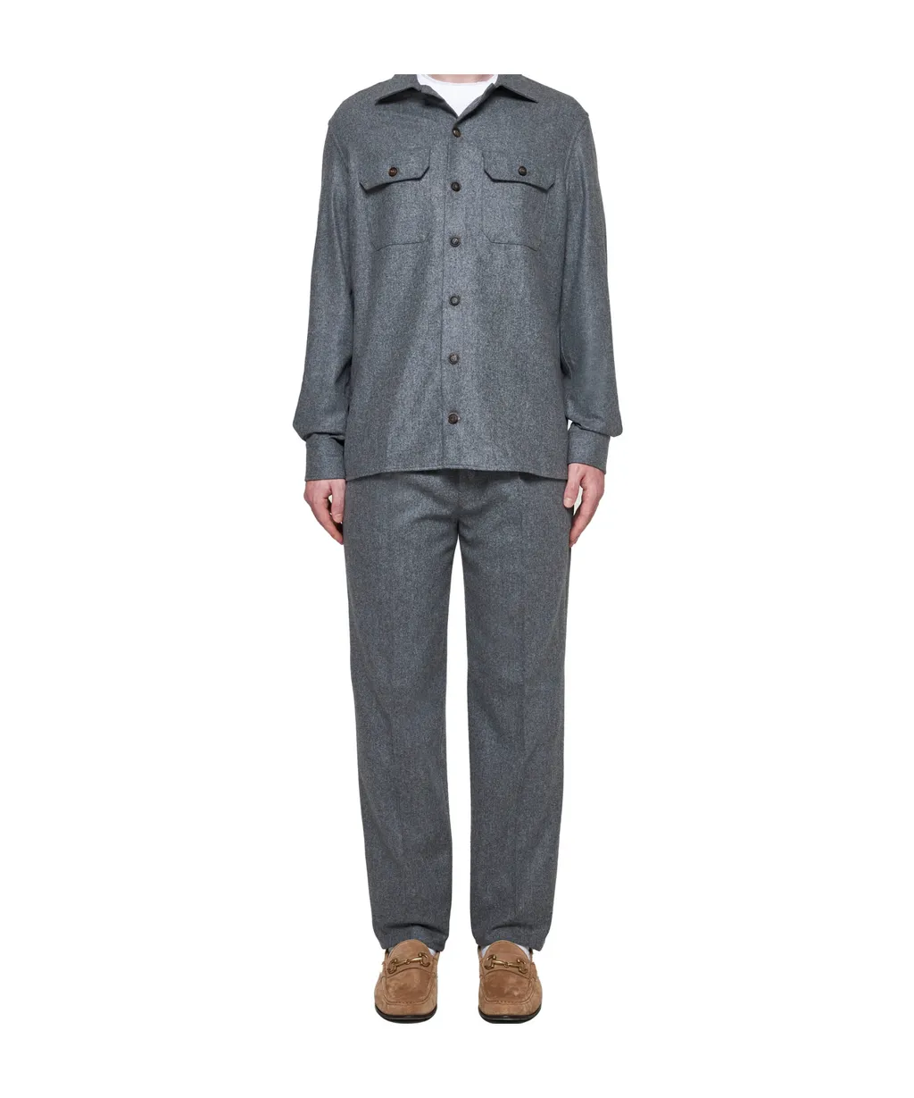 Flap Pocket Long-Sleeved Shirt