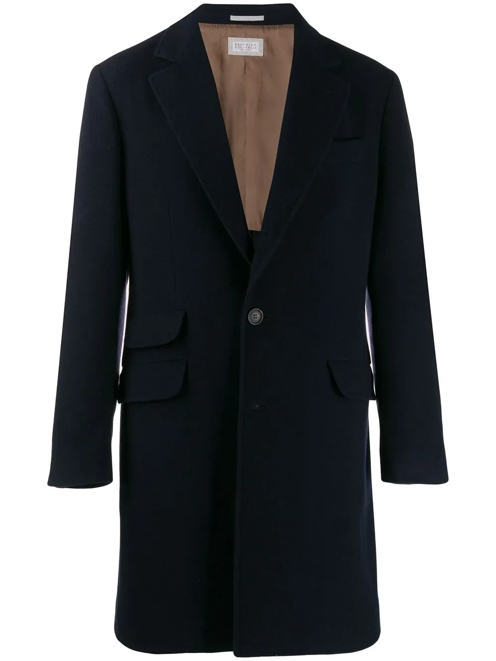 Single-Breasted Long Sleeved Coat