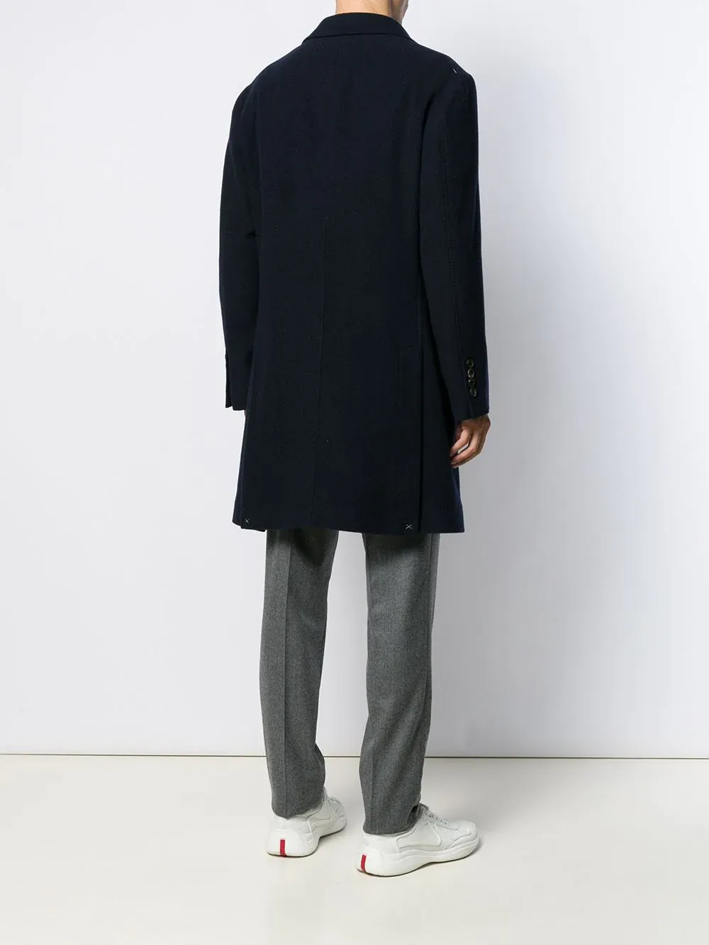 Single-Breasted Long Sleeved Coat
