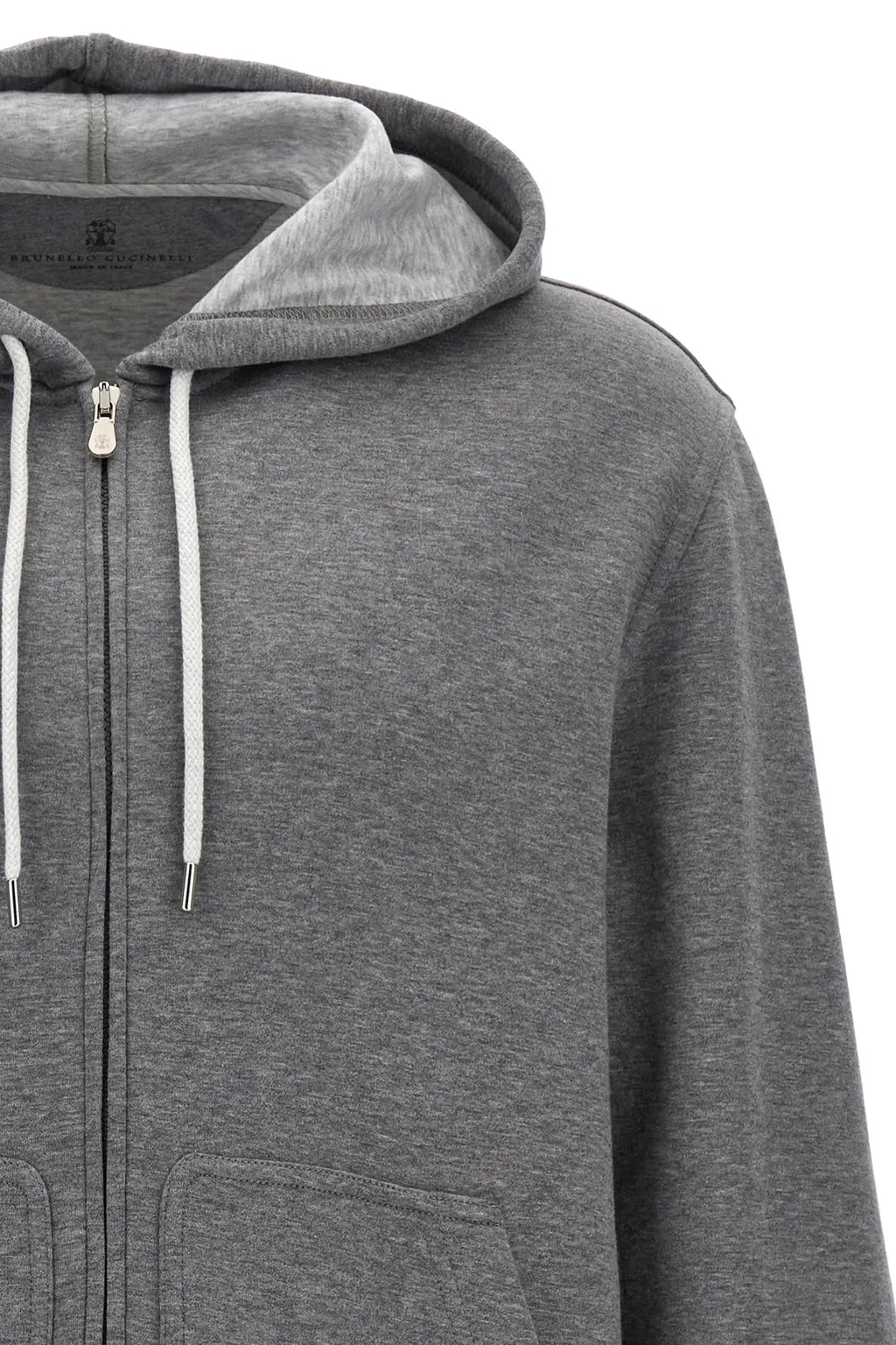 Zip-Up Drawstring Hoodie