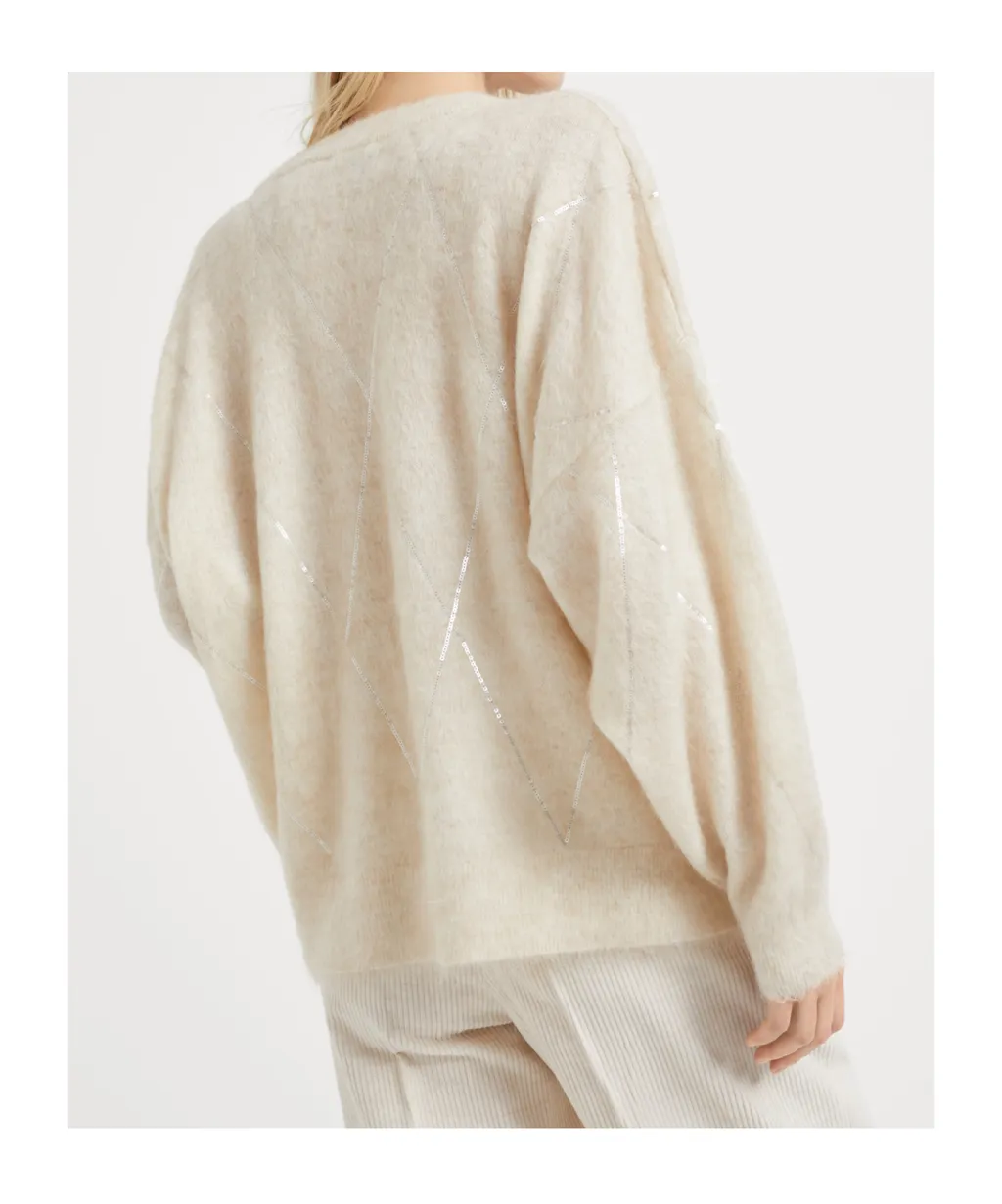 V-Neck Knitted Jumper