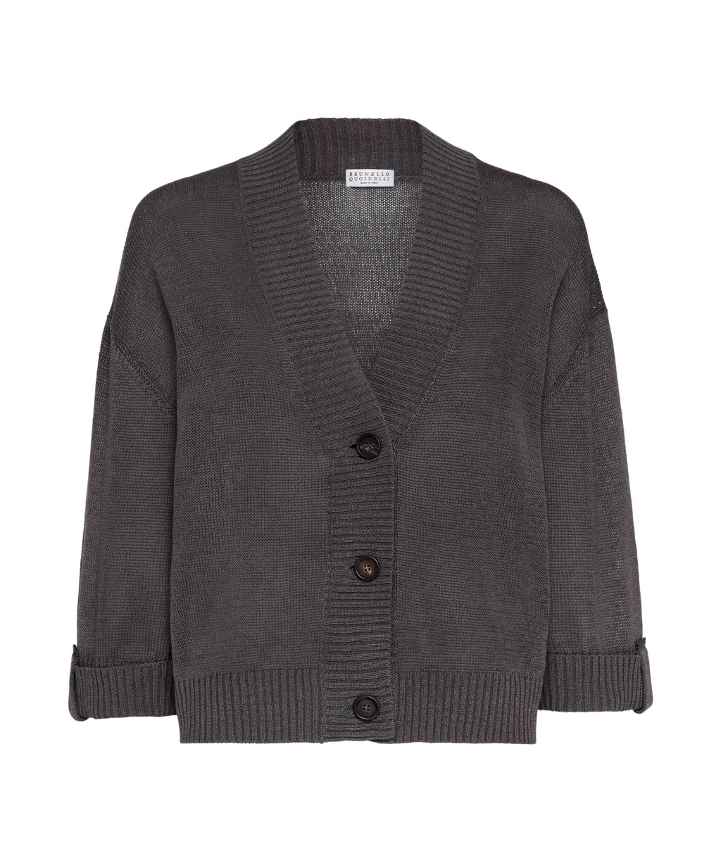 V-Neck Cotton Cardigan