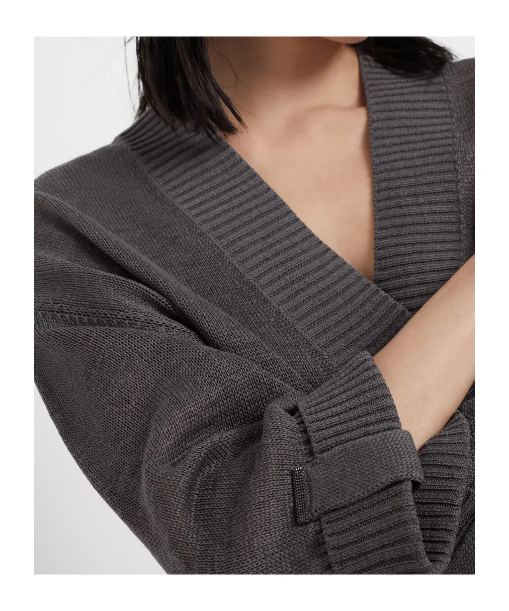 V-Neck Cotton Cardigan