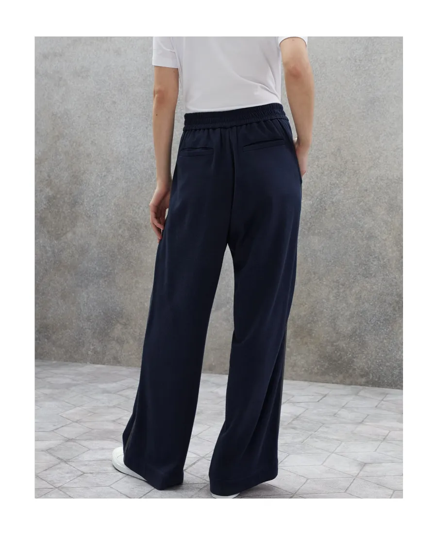 Drawstring Waistband Relaxed-Fit Pants