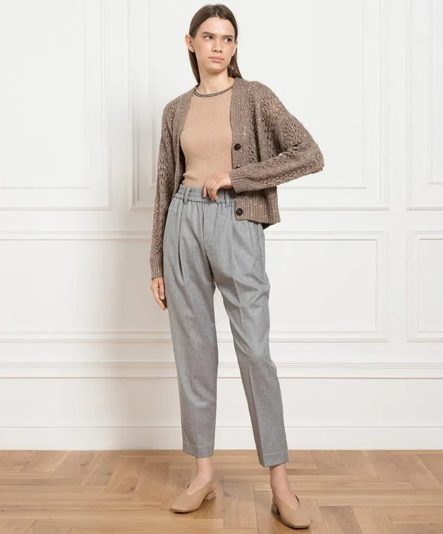 Round Neck Striped Sweater