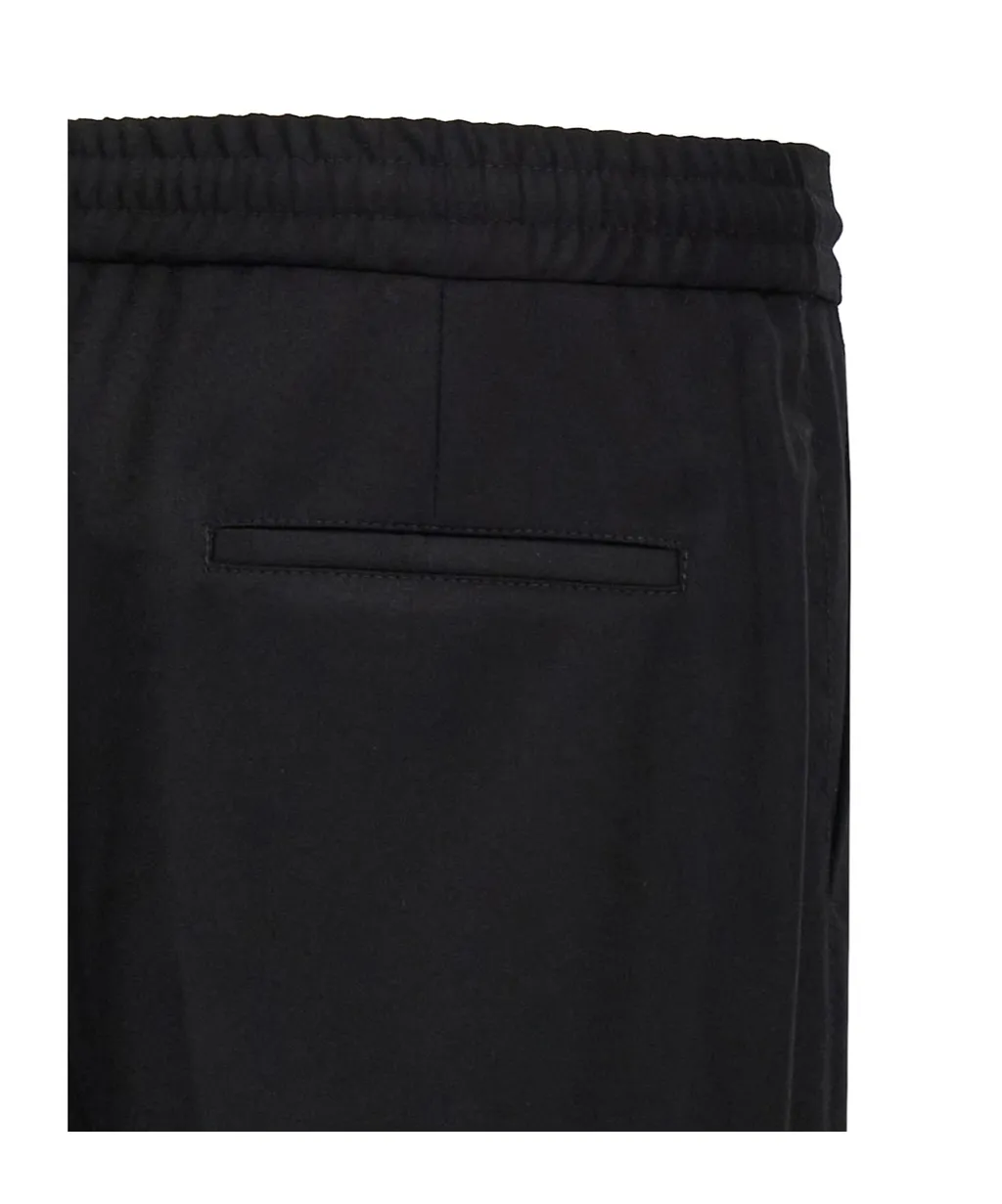 Drawstring Elastic Waist Pants