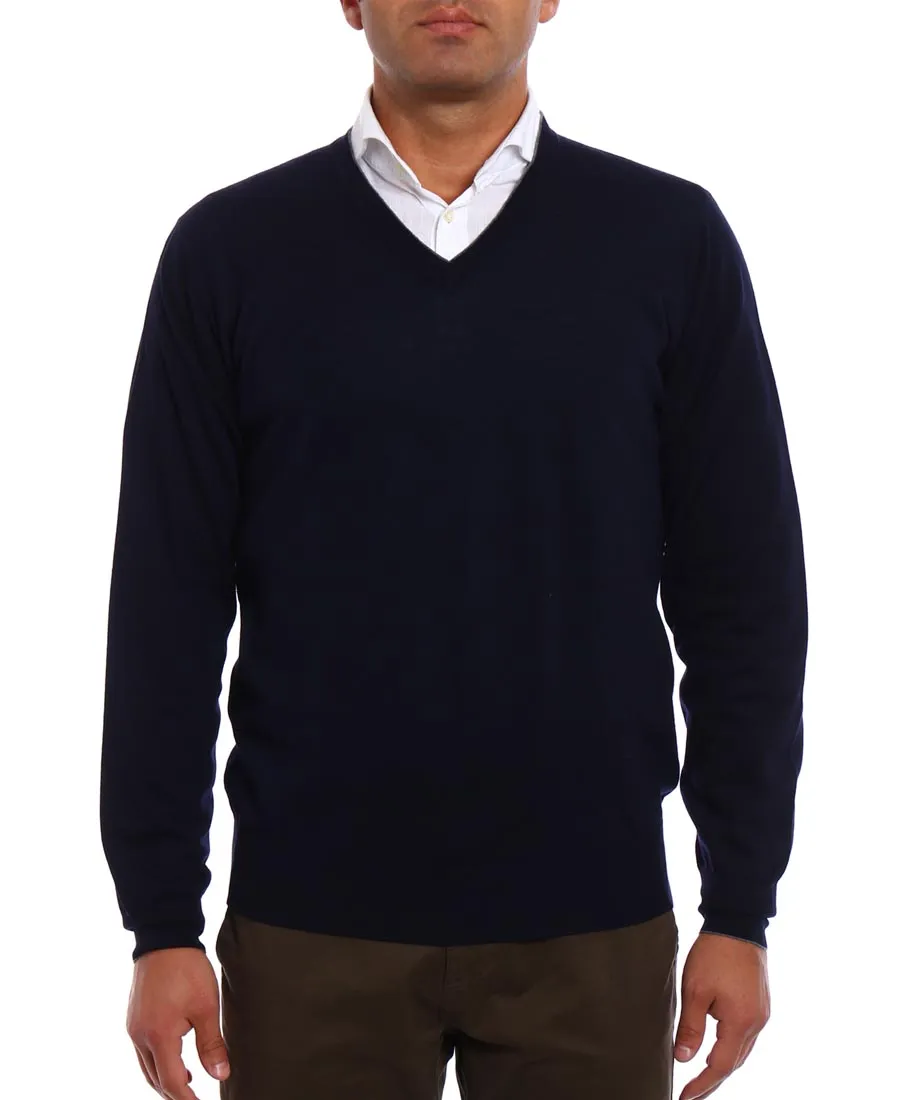 V-Neck Knitted Jumper