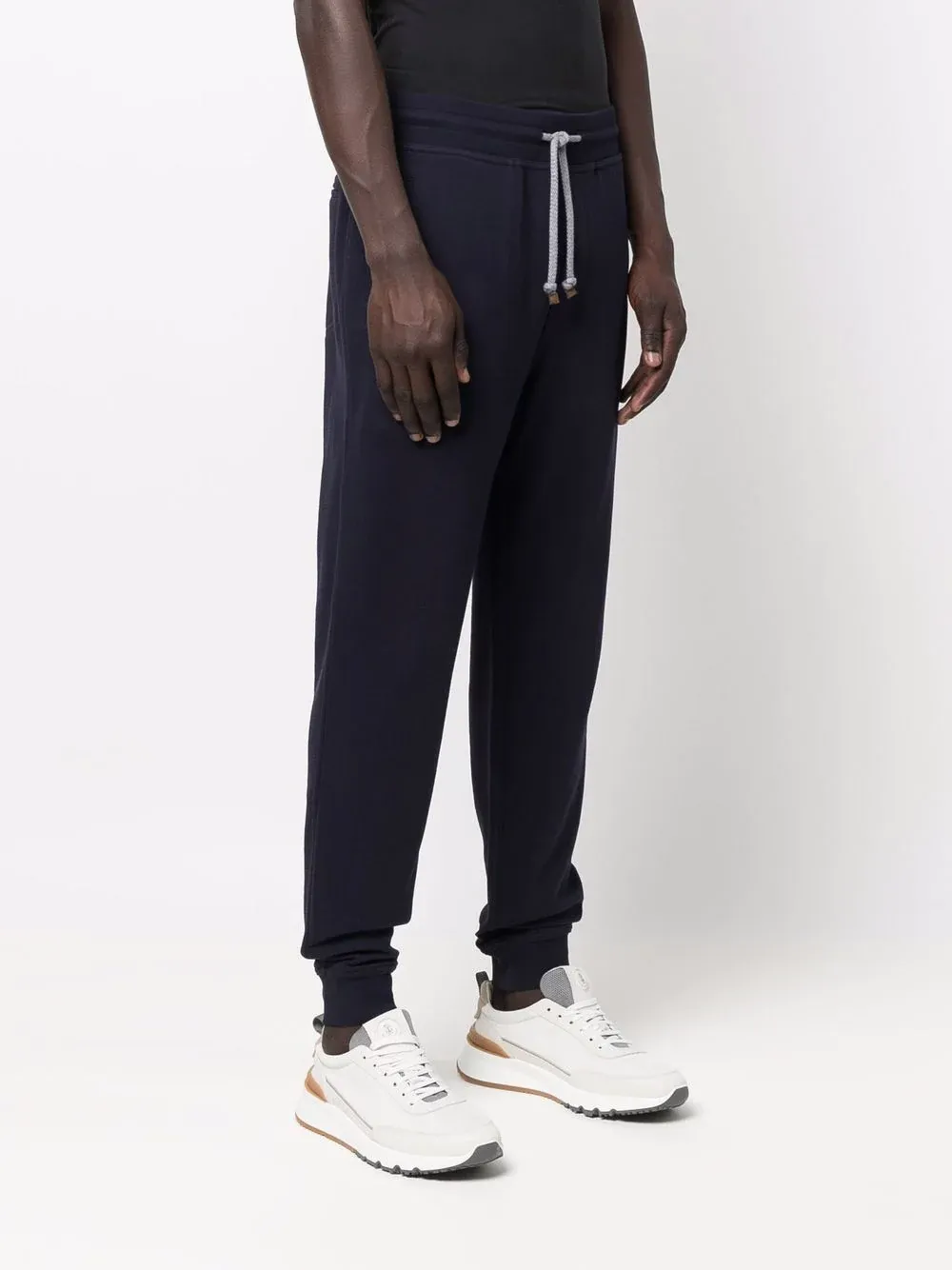 Elasticated Drawstring-Waistband Track Pants