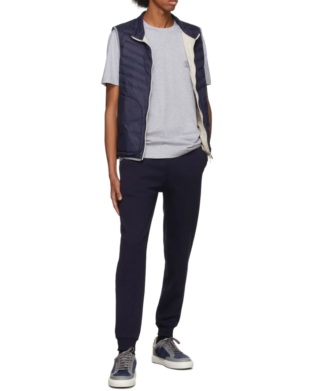 Elasticated Drawstring-Waistband Track Pants