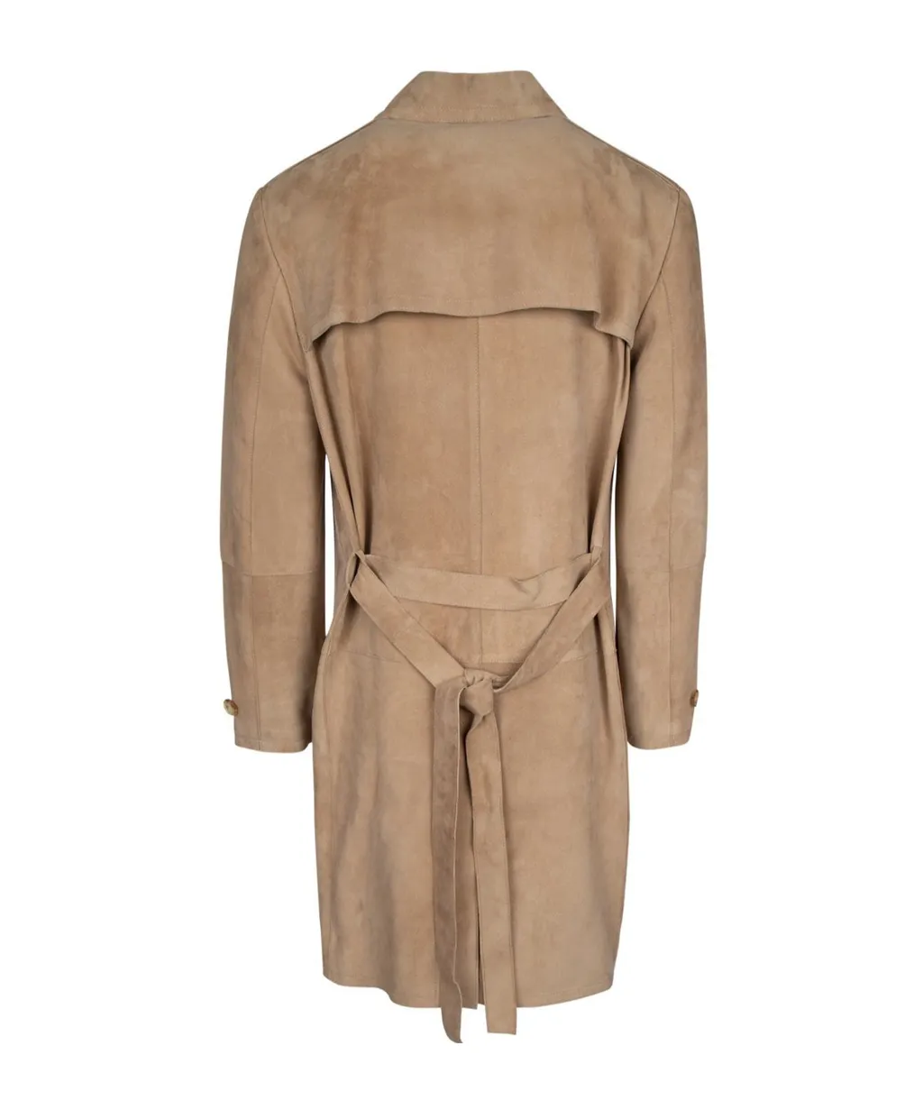 Double-Breasted Belted Coat