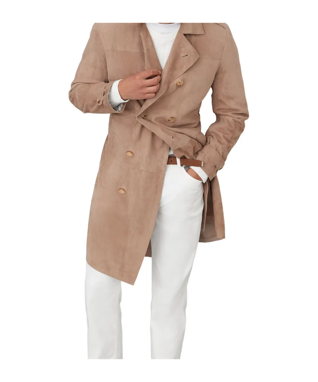 Double-Breasted Belted Coat