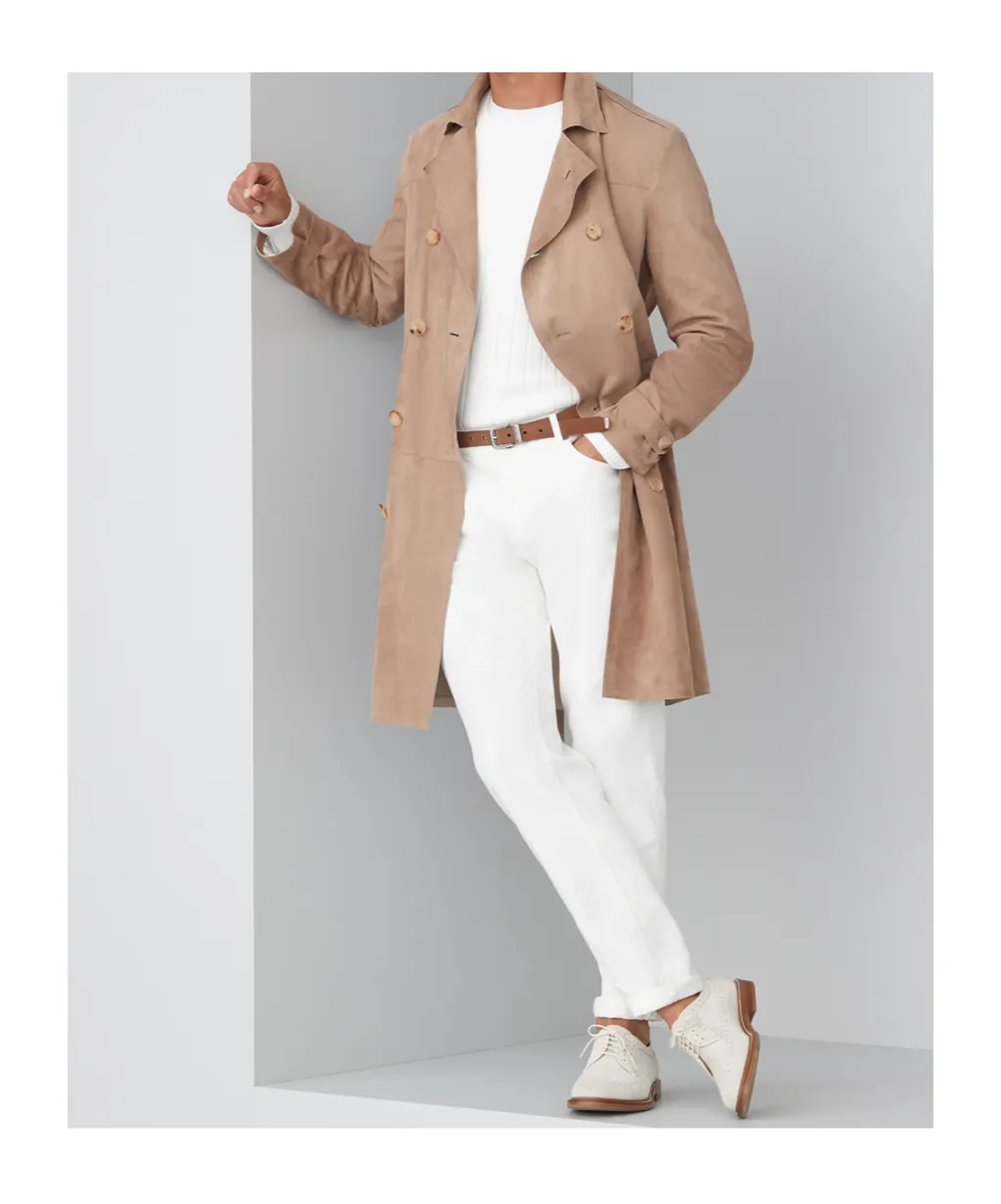 Double-Breasted Belted Coat