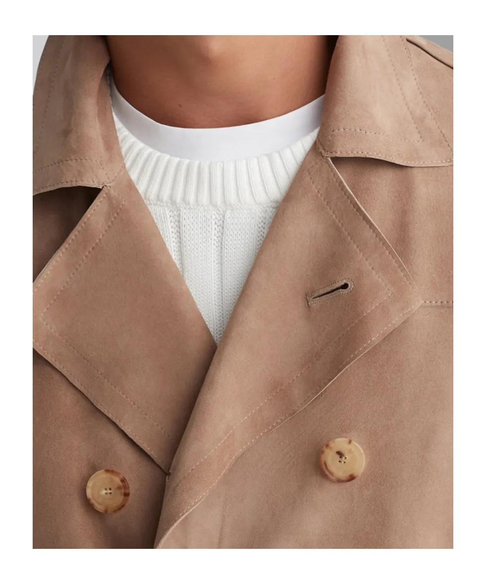 Double-Breasted Belted Coat