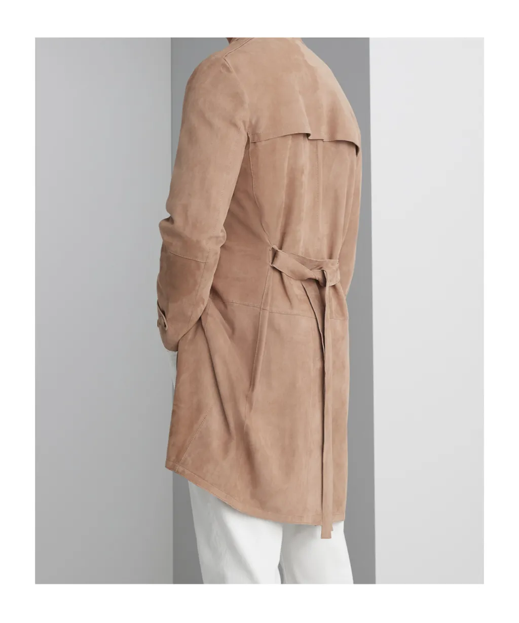 Double-Breasted Belted Coat