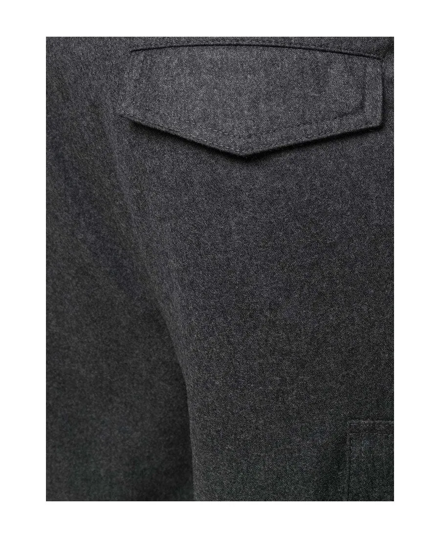 Side Pocket Straight Trousers