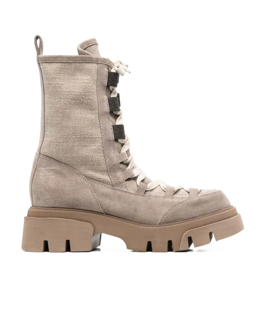 Monile Lace-Up Boots